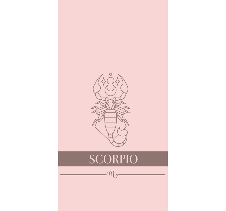 Scorpio zodiac symbol custom roller blind - TenStickers