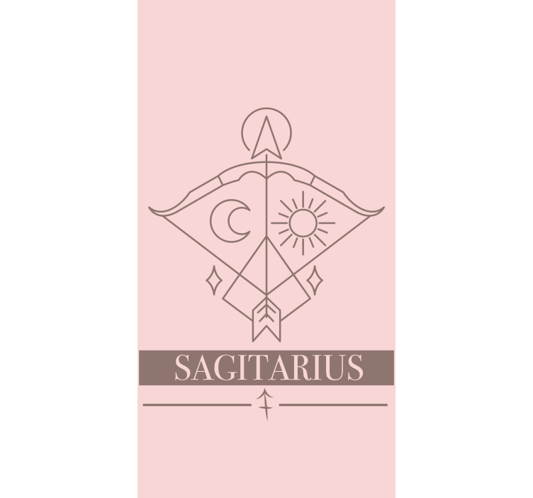 Sagittarius Symbol custom roller blind - TenStickers