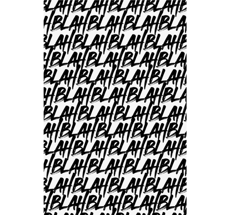 Expressive Typography Pattern custom roller blind - TenStickers