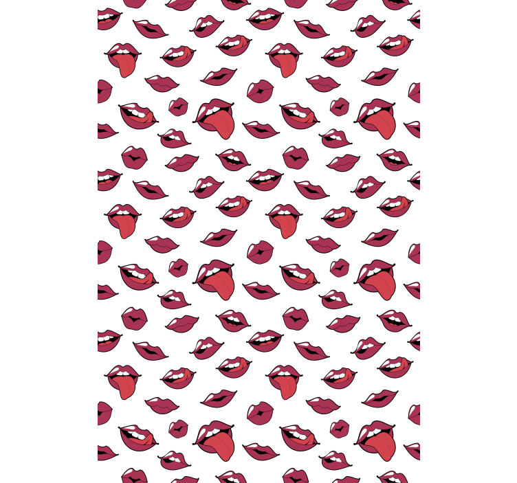 Bold Lip Patterns fun roller blind - TenStickers