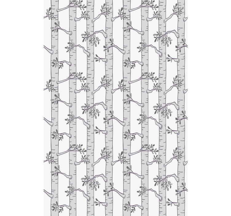 Minimalist grey pattern tree roller blind - TenStickers