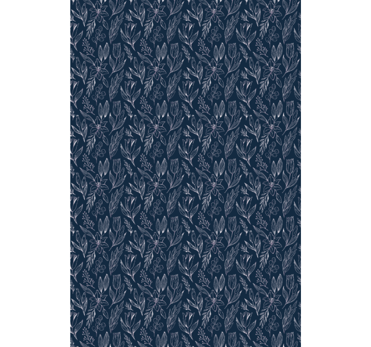 Floral Motif Elegance roller blind flowers - TenStickers