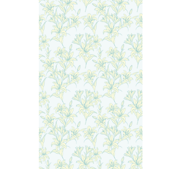 Lilies vintage floral pattern Flower blind - TenStickers