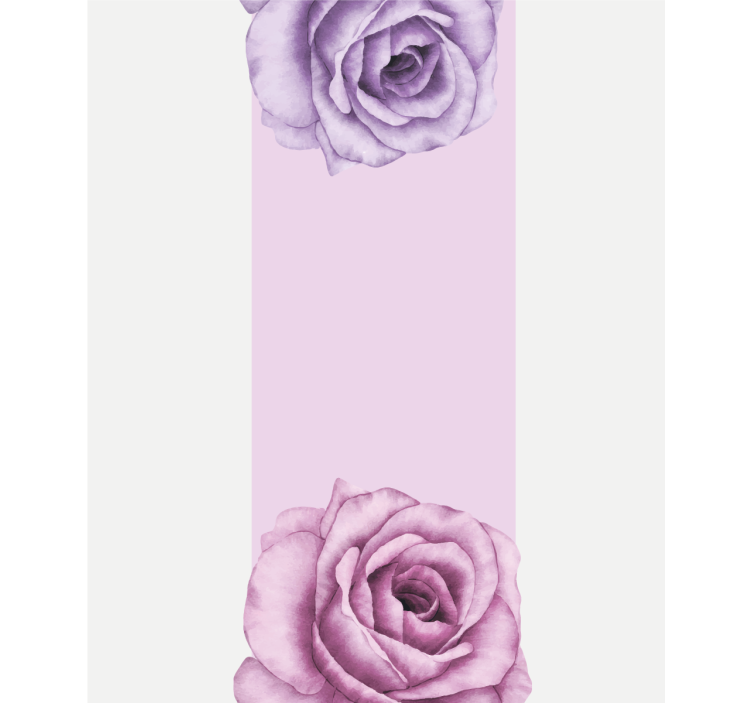 Purple Rose Accent roller blind flowers - TenStickers