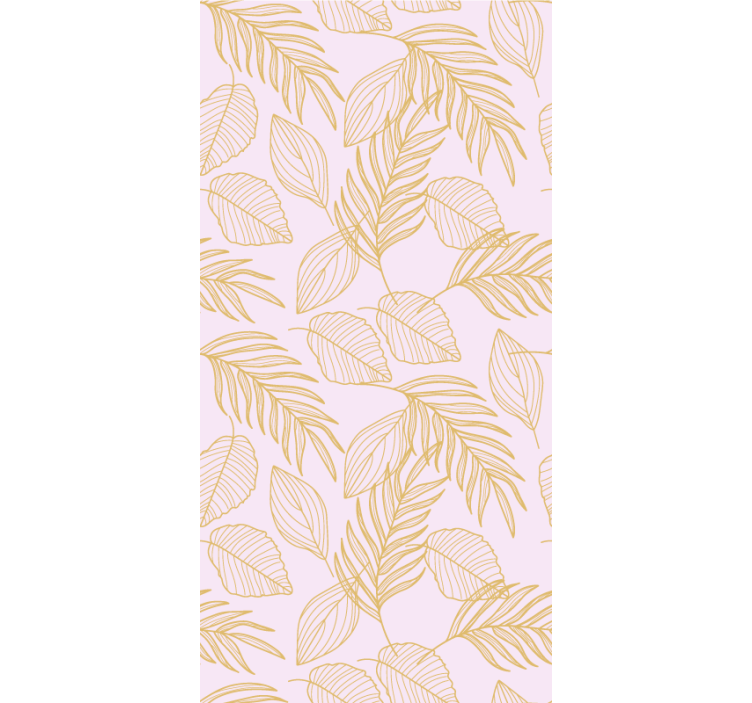 Elegant leaf pattern living room roller blind - TenStickers