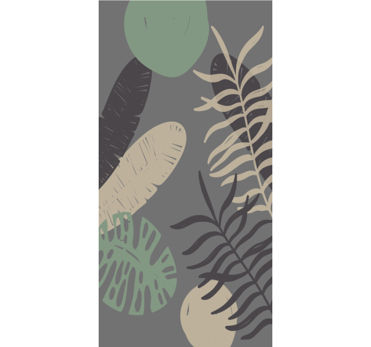 Tropical Greenery Pattern roller blind flowers - TenStickers