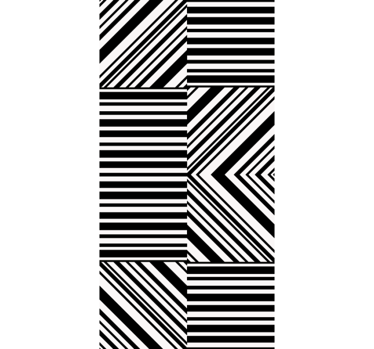 Linear Geometric Patterns textured roller blind - TenStickers