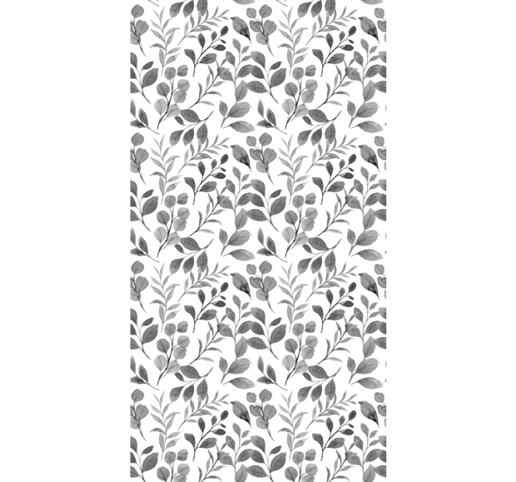 Leafy Botanical Pattern roller blind flowers - TenStickers