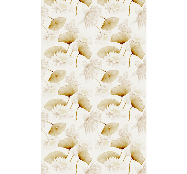 Serene water lilies roller blind flowers - TenStickers