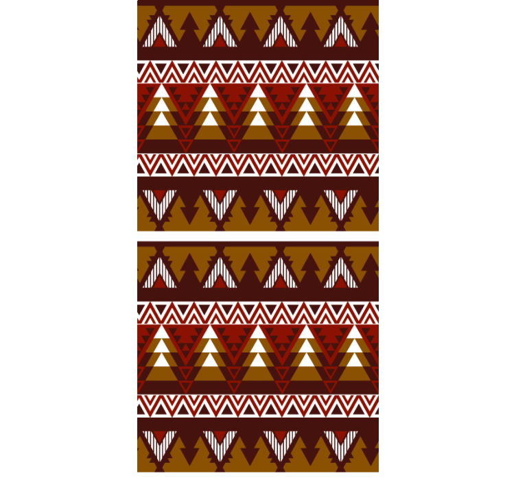 Geometric forest pattern skandinavian roller blind - TenStickers