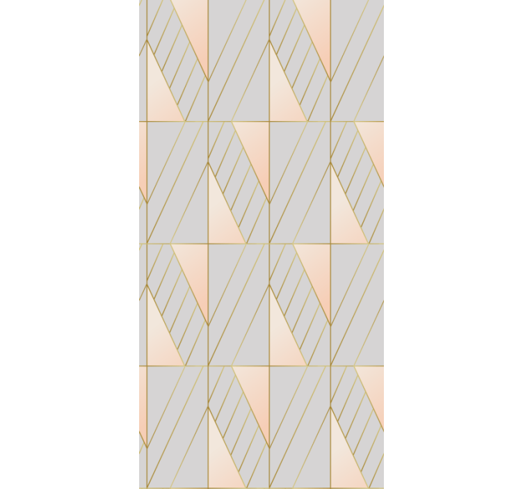 Gometric Patterned Lines modern roller blind - TenStickers