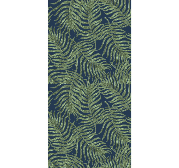 Lush Fern Pattern roller blind flowers - TenStickers