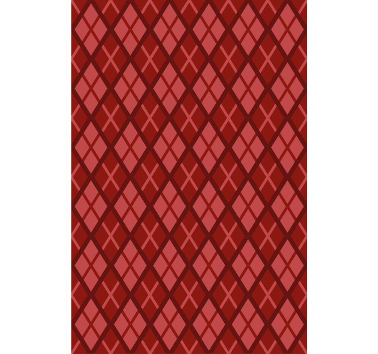 Diamond pattern motif Red roller blind - TenStickers