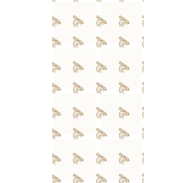Honey Bee Pattern animal roller blind - TenStickers