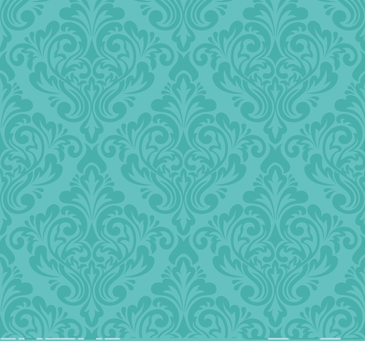 damask Turquoise blind - TenStickers