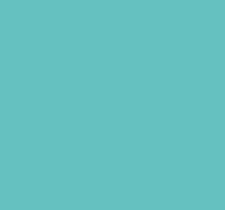 Flat Colour Turquoise Blind - TenStickers