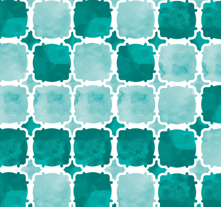 Watercolour Tiles Living Room Blind - TenStickers