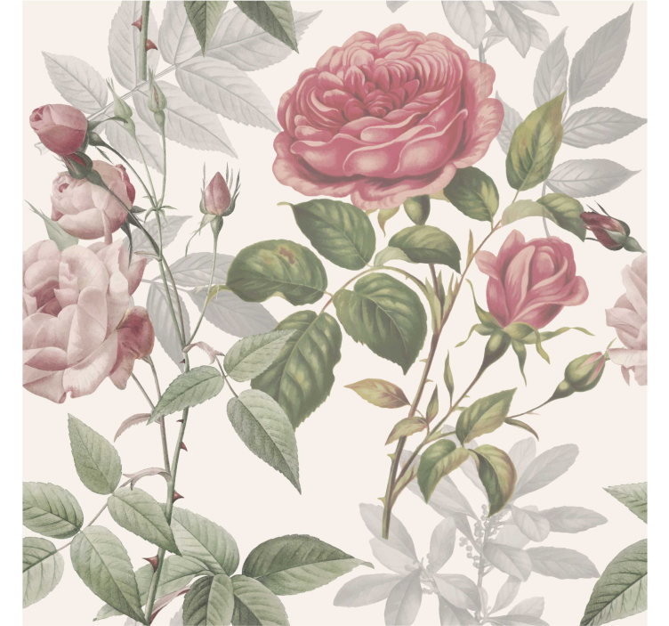 Rose pattern Flower window blind - TenStickers