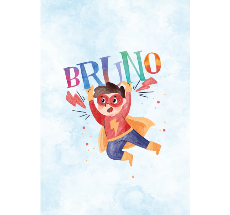 watercolor style with name Superhero blind - TenStickers