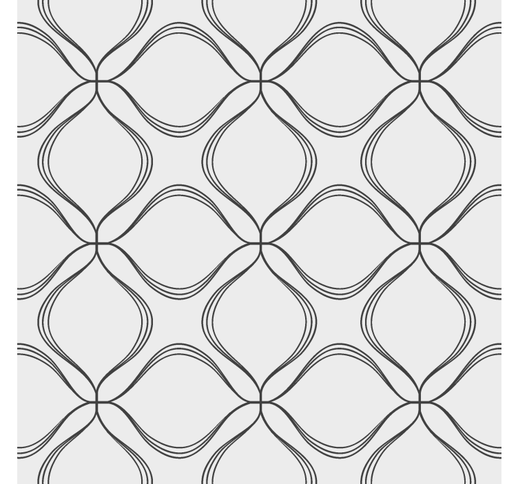 Abstract cross leaf pattern modern blind - TenStickers