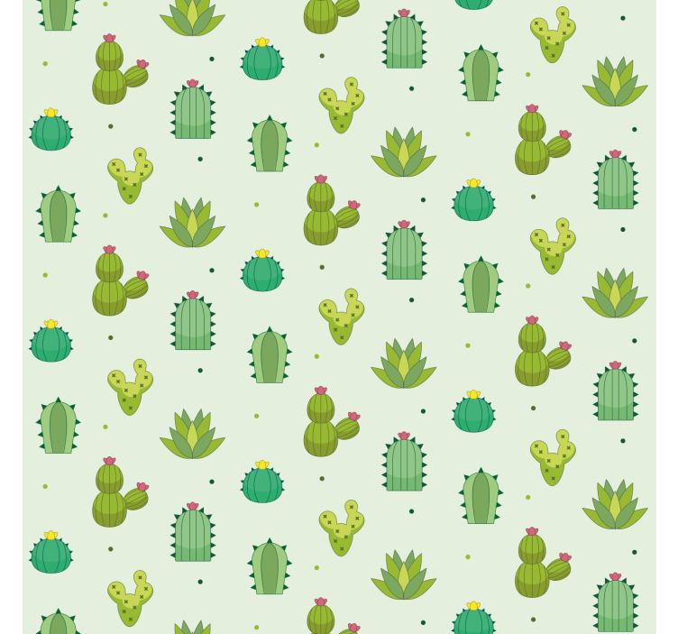 Green pattern cactus blind - TenStickers