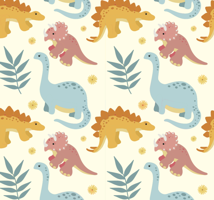 Minimalist style dinosaur roller blind - TenStickers