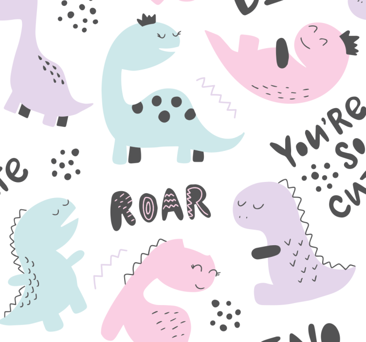 Princess dinosaur roller blind - TenStickers