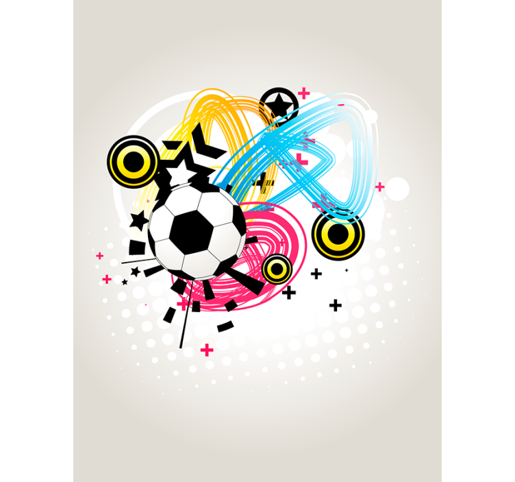 Ball in motion football roller blind - TenStickers