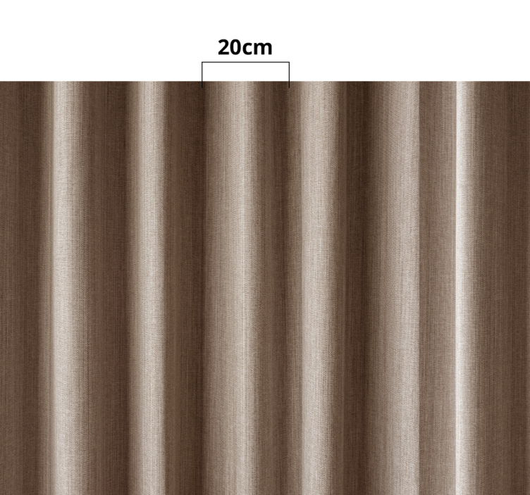 Curtain texture beige roller blind - TenStickers