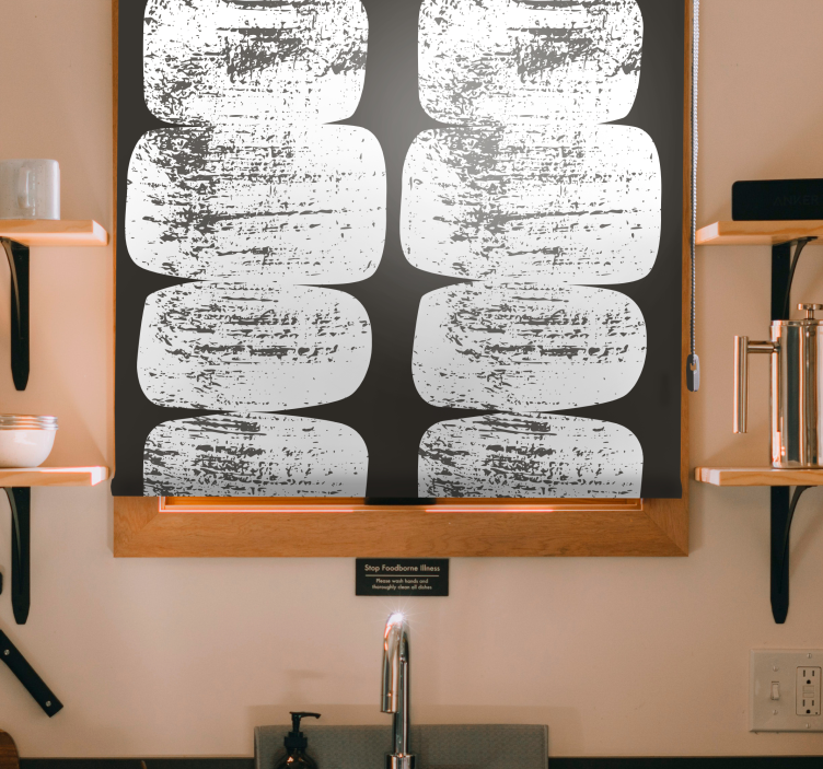 Abstract Brushstrokes textured roller blind - TenStickers