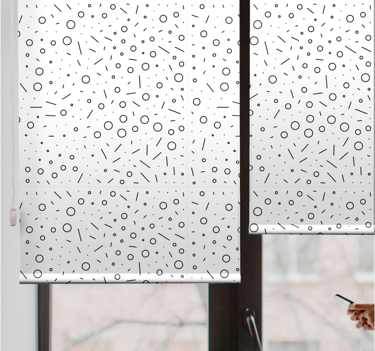 Abstract circular pattern modern roller blind - TenStickers