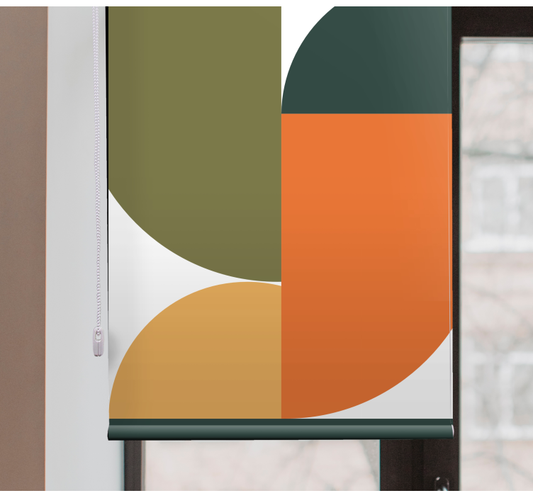 Abstract geometric art Blind painting - TenStickers