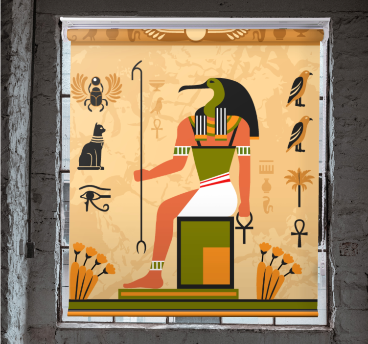 Ancient egyptian deity original roller blind - TenStickers