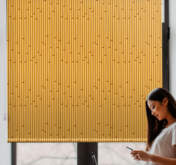 Bamboo Pattern textured roller blind - TenStickers