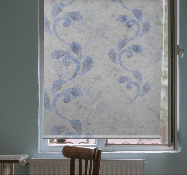 Botanical Ascending Theme roller blind flowers - TenStickers