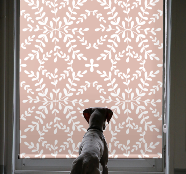 Botanical Leaf Theme roller blind flowers - TenStickers