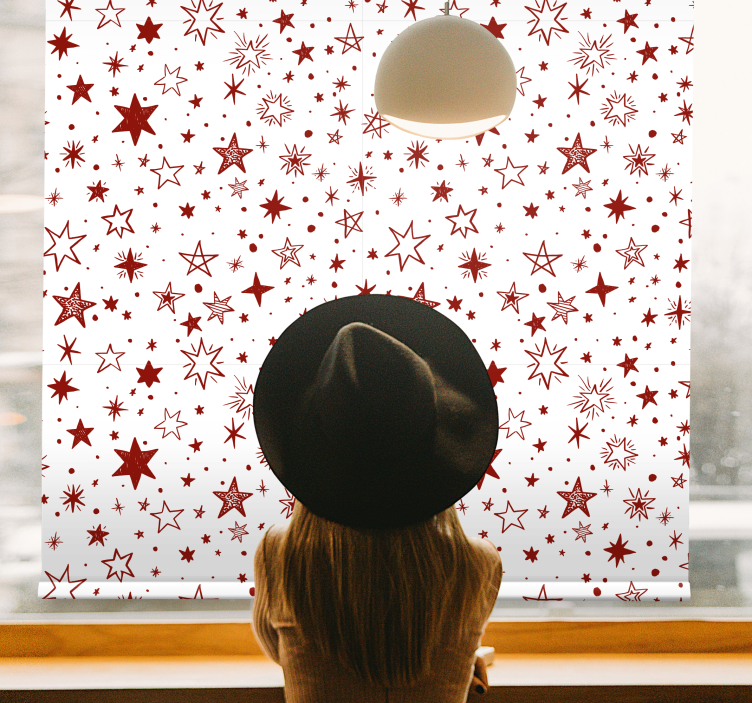 Celestial Evening Motif roller blind - TenStickers