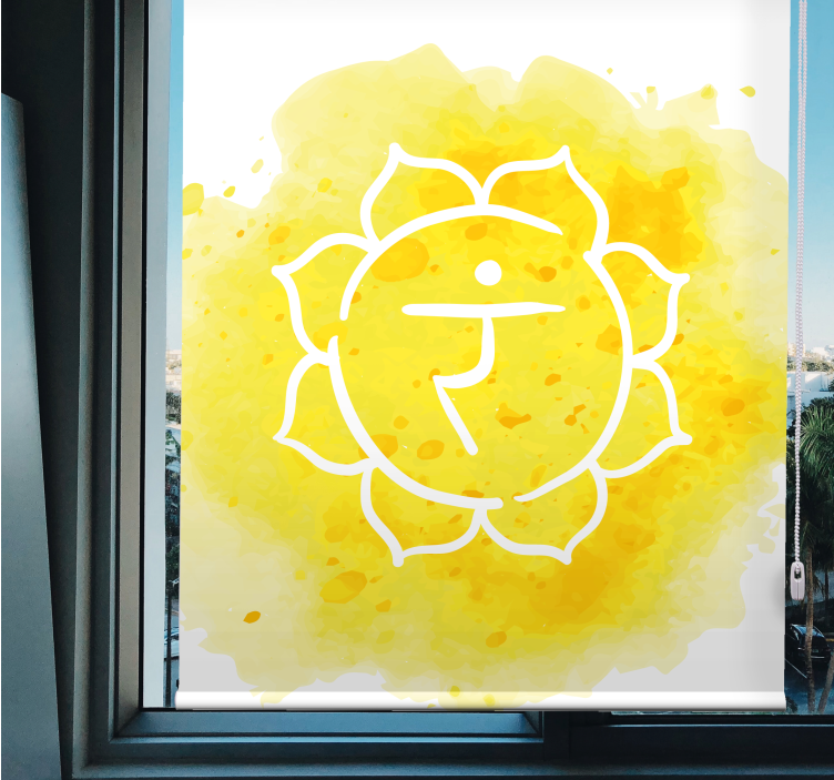 Chakra Symbol zen roller blind - TenStickers