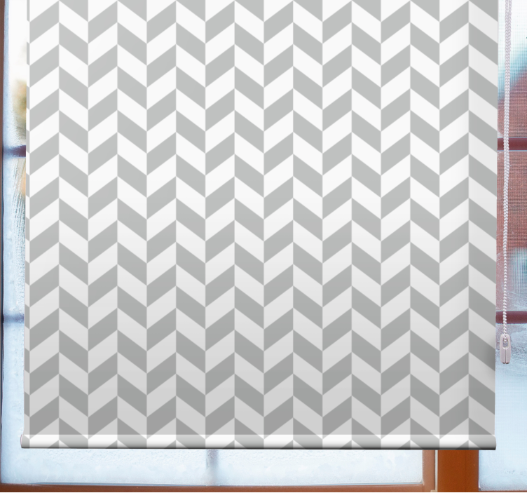 Chevron Patterned Lines roller blind - TenStickers