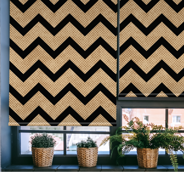 Chevron Patterned Shade textured roller blind - TenStickers