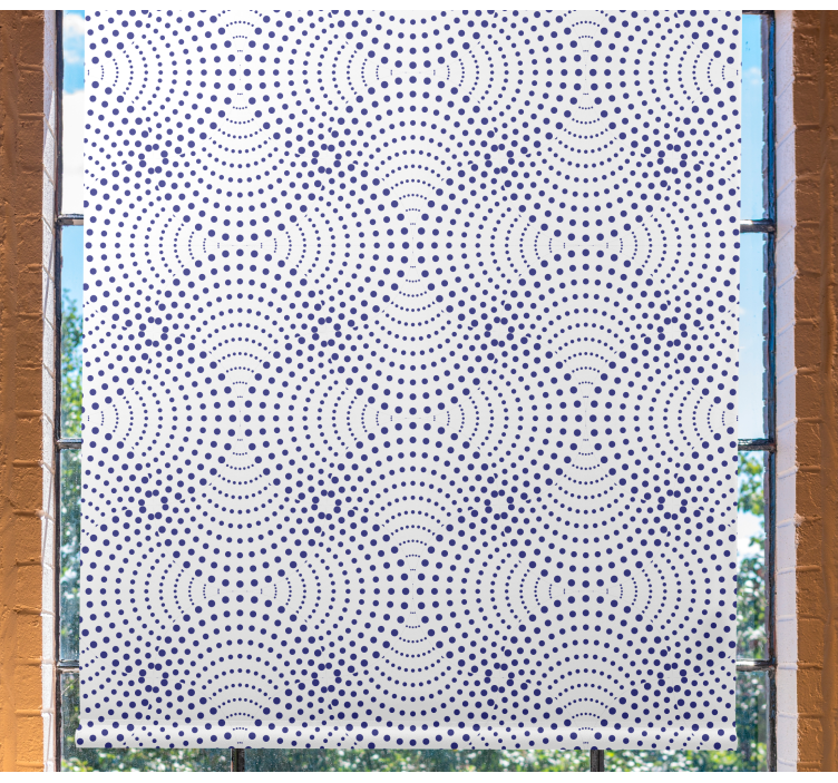 Circular Purple Patterns textured roller blind - TenStickers