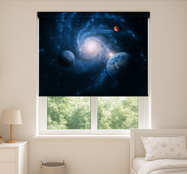 Cosmic Spiral Galaxy teenage roller blind - TenStickers