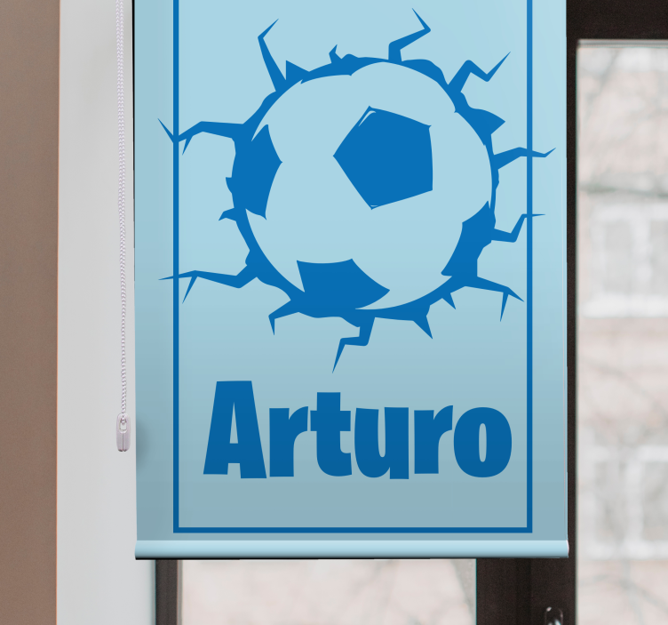 Customized Soccer Design roller blind sports - TenStickers