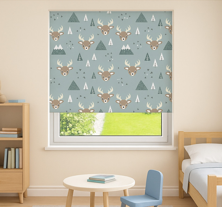 Nordic dear design kids roller blind - TenStickers