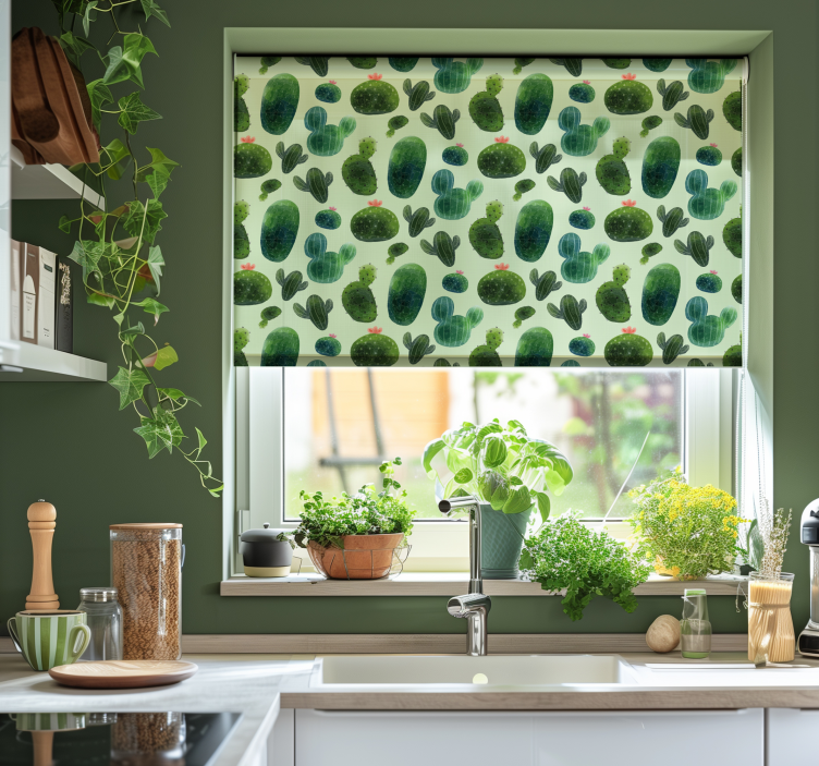 Desert pattern cactus blind - TenStickers