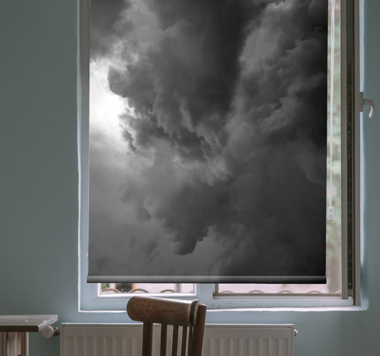 Dramatic storm formation roller blind clouds - TenStickers