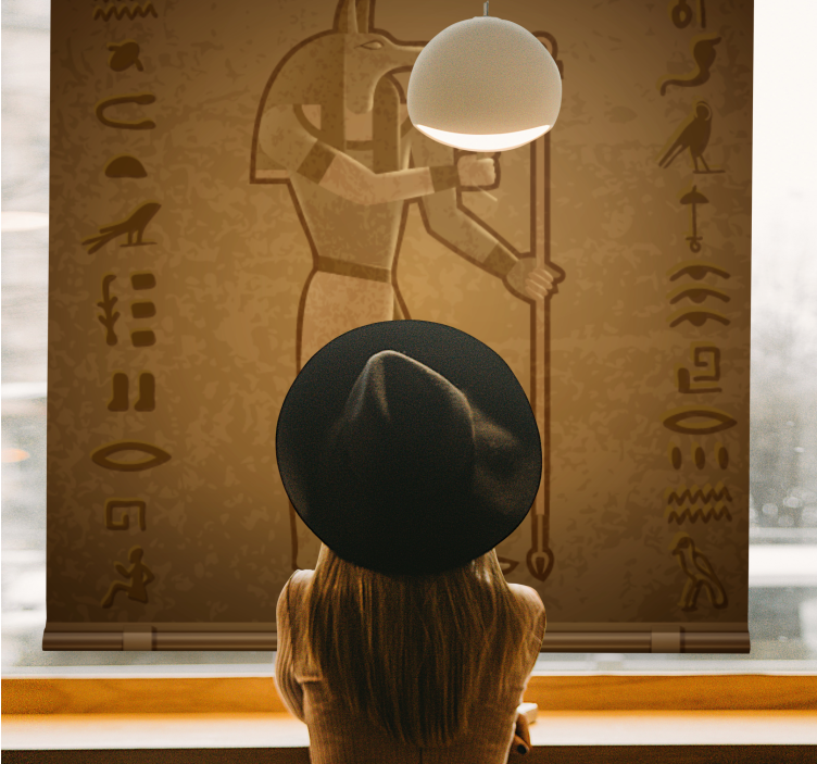 Egyptian Mythologie God 'Seth' roller blind - TenStickers