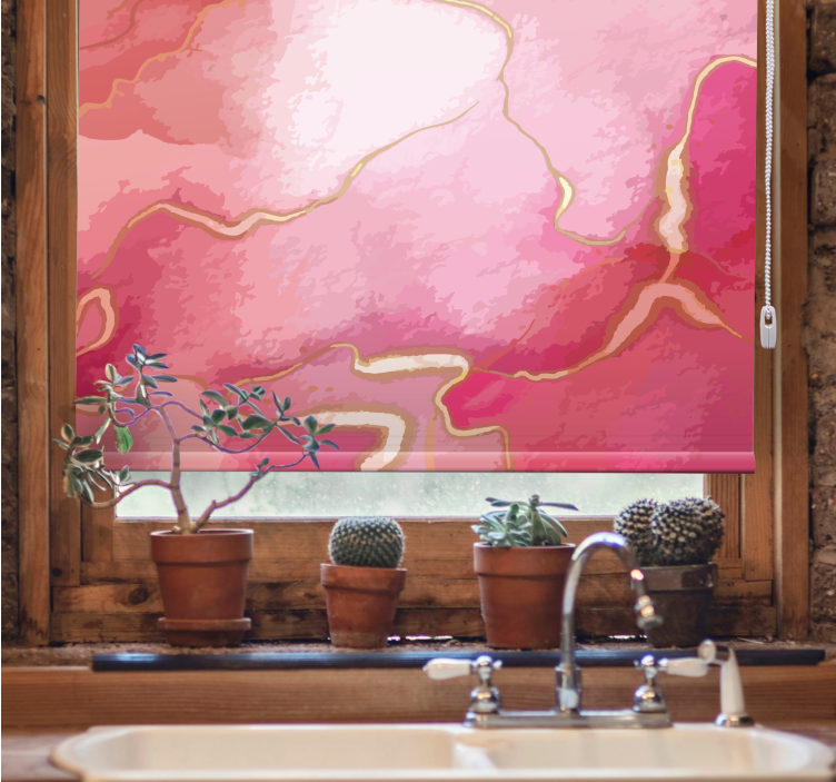 Elegant Flowing Patterns textured roller blind - TenStickers