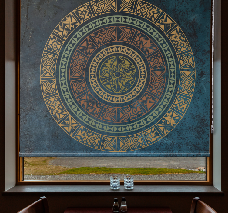 Ethnic "Industrial Style" Living room blind - TenStickers