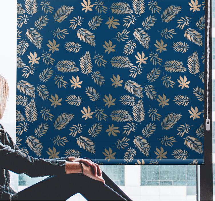 Exquisite Floral Pattern roller blind flowers - TenStickers